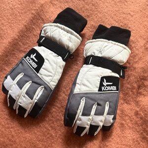 Kombi Insulated Winter Gloves in White, Black & Gray